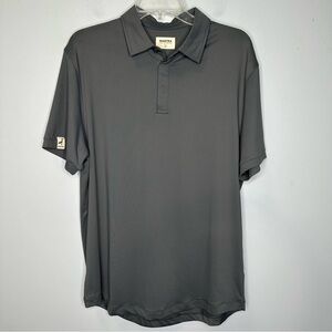 Mantra Performance Catalyst Point Collar Golf Polo Shirt In Dark Gray L NWOT
